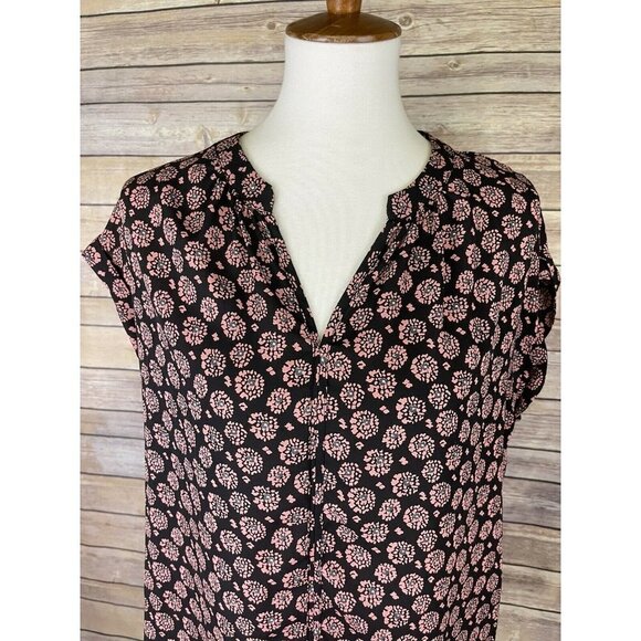 Pleione Small Popover Blouse Floral Medallion - Picture 2 of 9